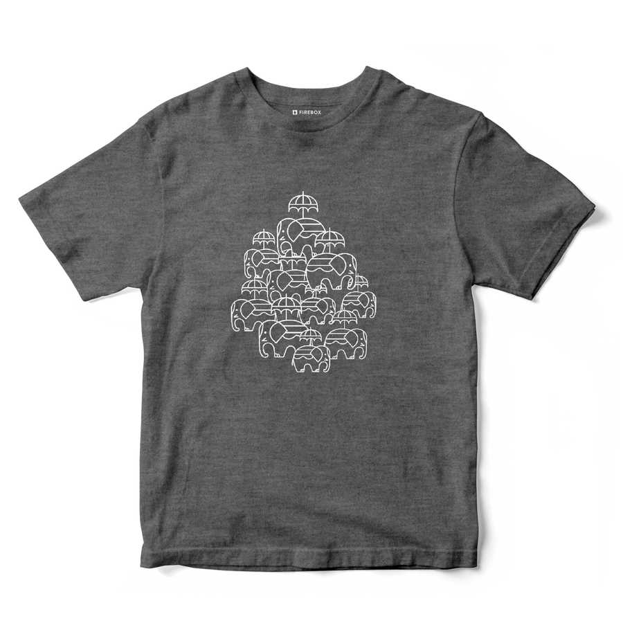 Pooram Elephants-Charcoal Grey