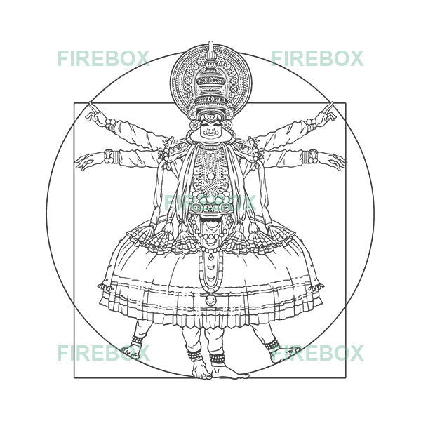 Vetruvian Kadhakali-White